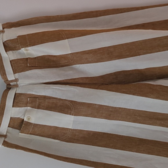 NWT! J crew High tie waist wide leg linen pants. Size 16. - Picture 6 of 9